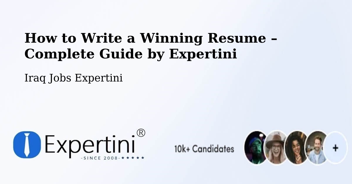 Resume Writing Guide for Job Seekers – Iraq - Iraq Jobs Expertini